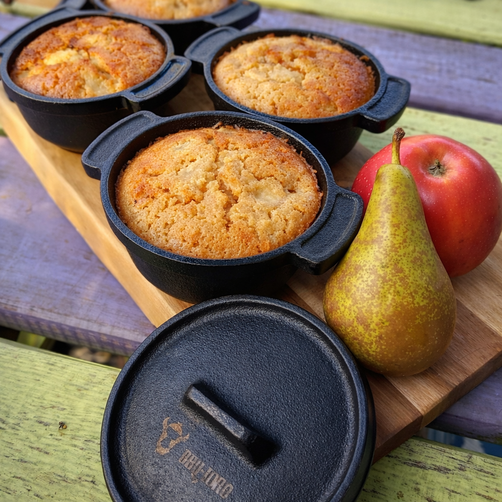 Apfel-Birnen Muffins aus dem Mini Dutch Oven