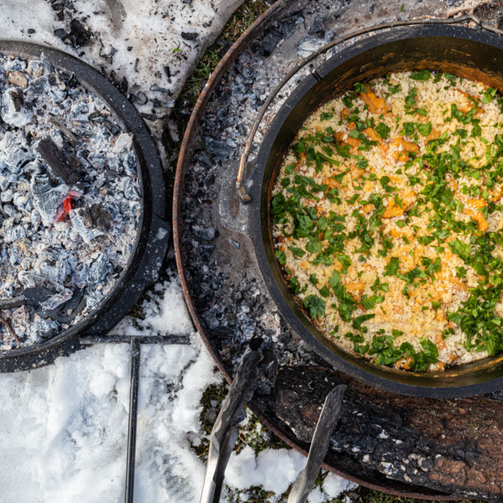 Grillen und Dopfen bei Regen und Schnee