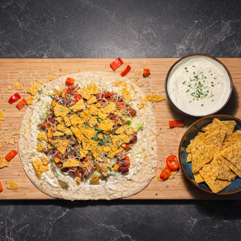 Burritos mit würziger Hackfleischfüllung