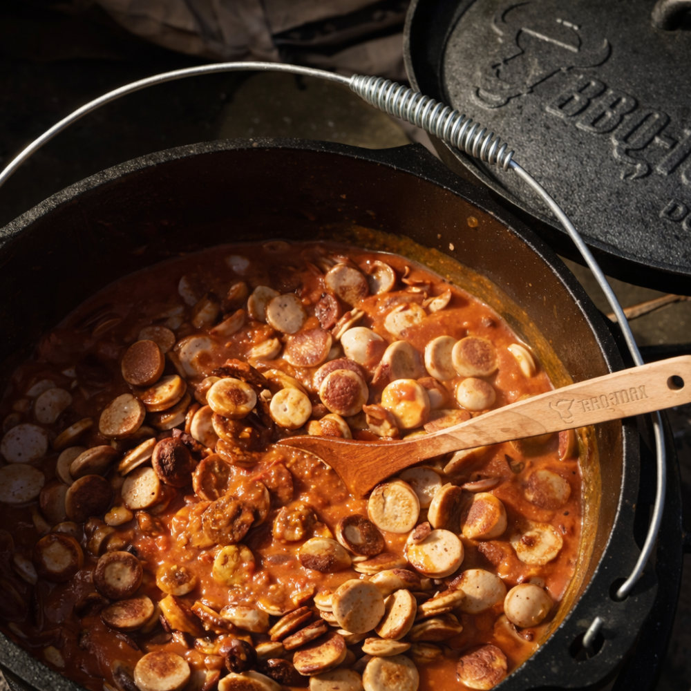 Currywursttopf im Dutch Oven