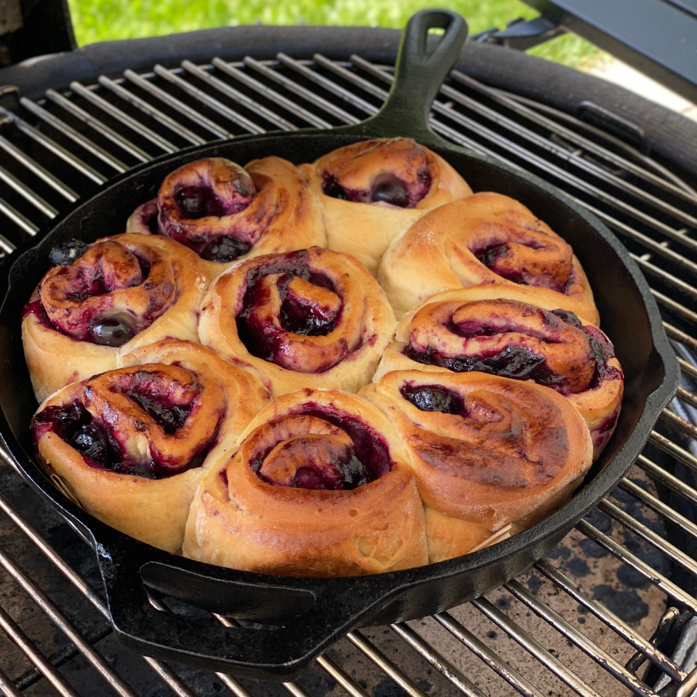 Fruchtschnecken mit Blaubeeren