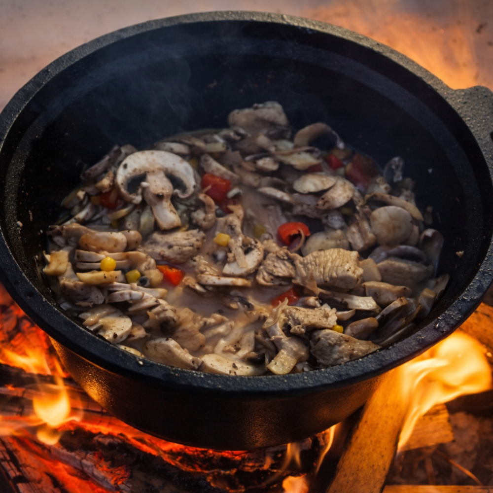 Gyrossuppe aus dem Dutch Oven