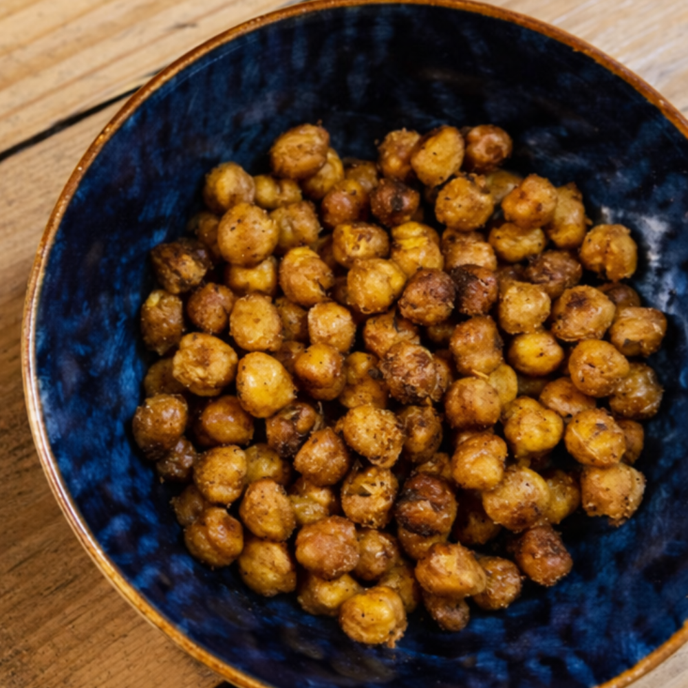 Knuspriger Kichererbsen-Snack aus dem Ofen