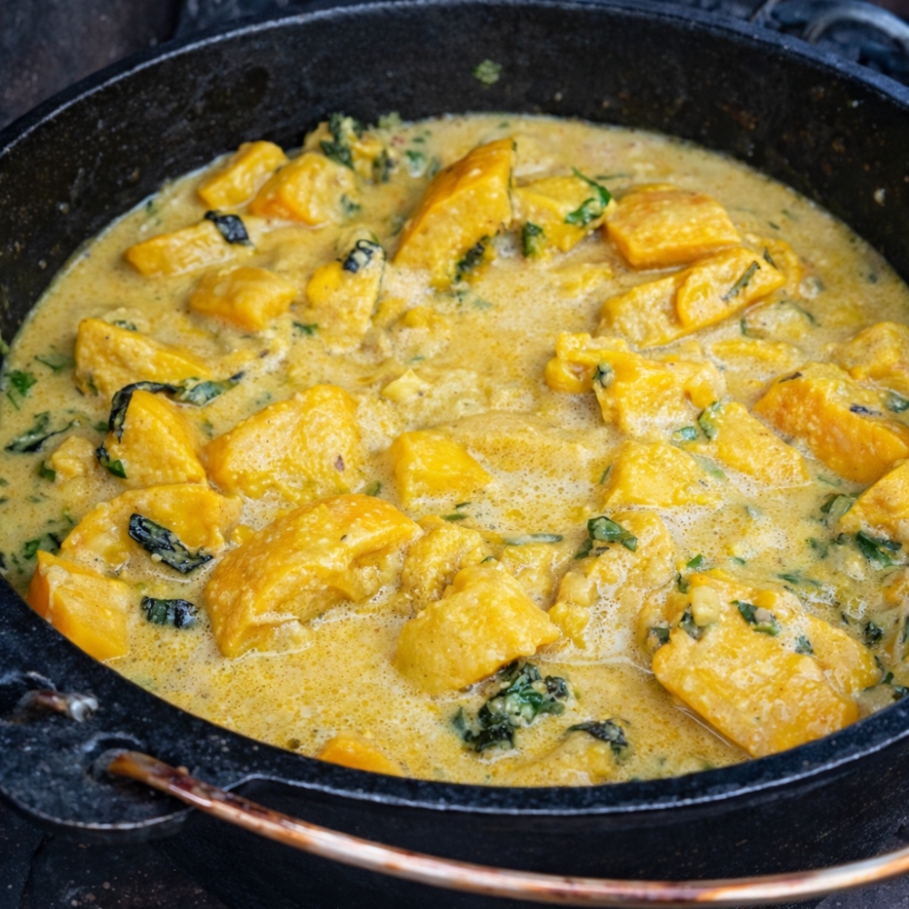 Kürbiscurry aus dem Dutch Oven