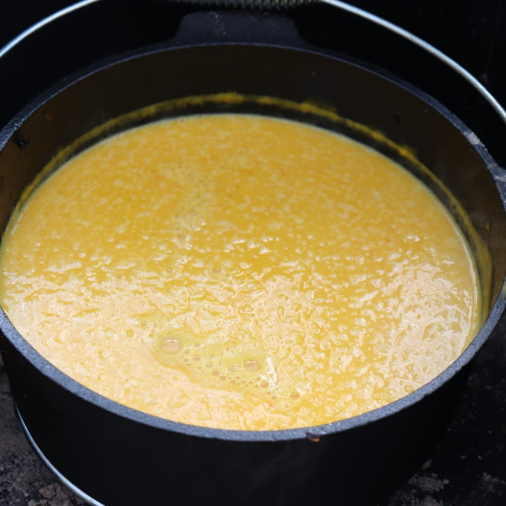Kürbissuppe aus dem Dutch Oven