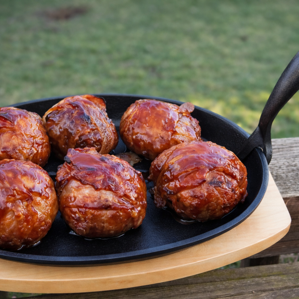 Moink Balls – BBQ Fingerfood aus der Gusseisenpfanne