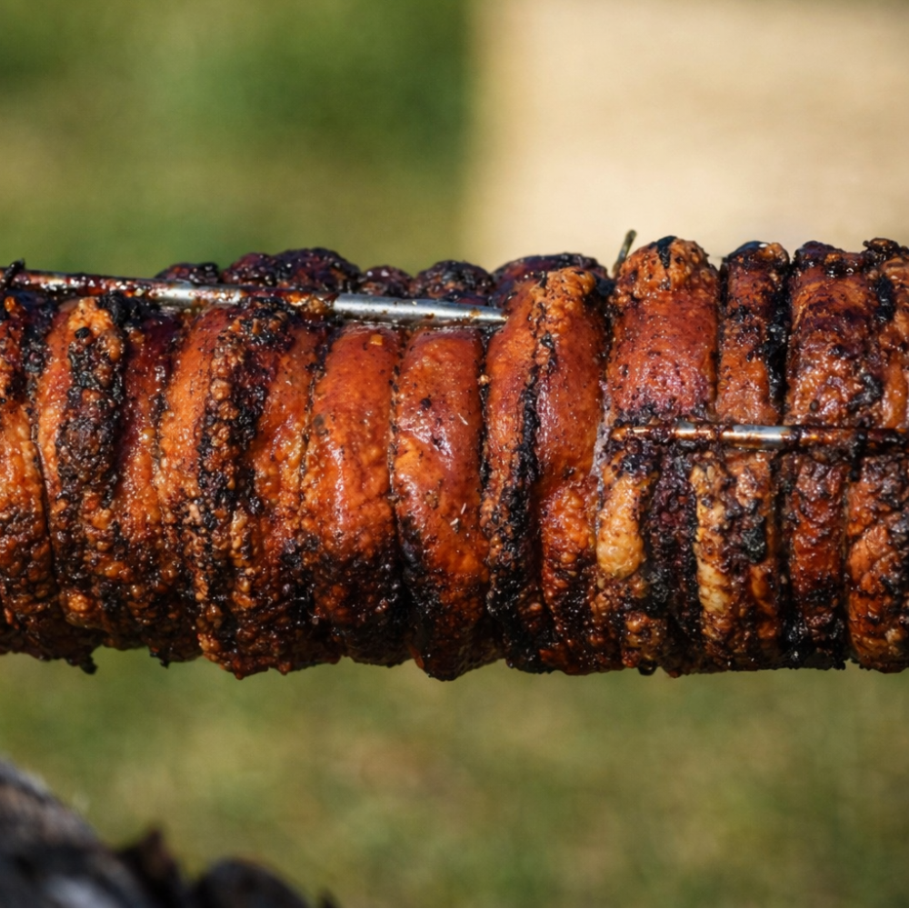 Porchetta vom Drehspieß