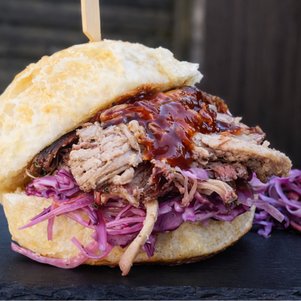Pulled Pork Burger aus dem Dutch Oven
