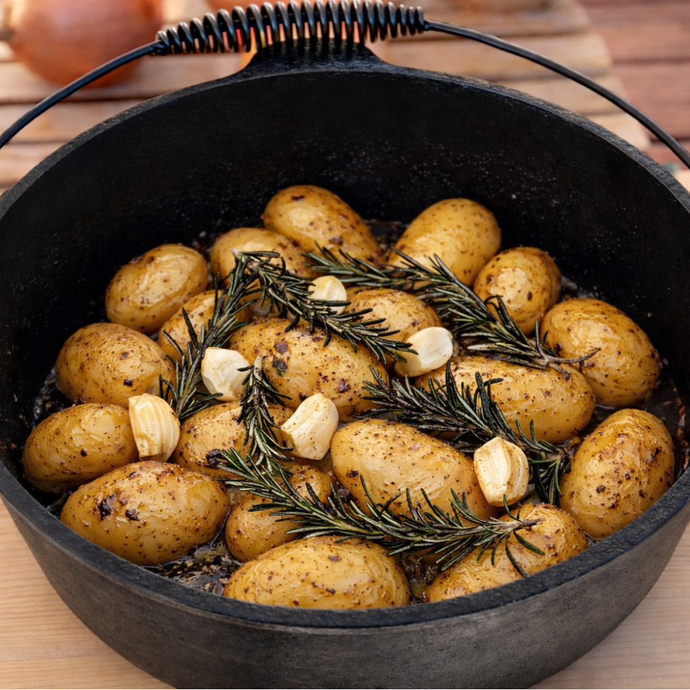 Rosmarin-Kartoffeln aus dem Dutch Oven