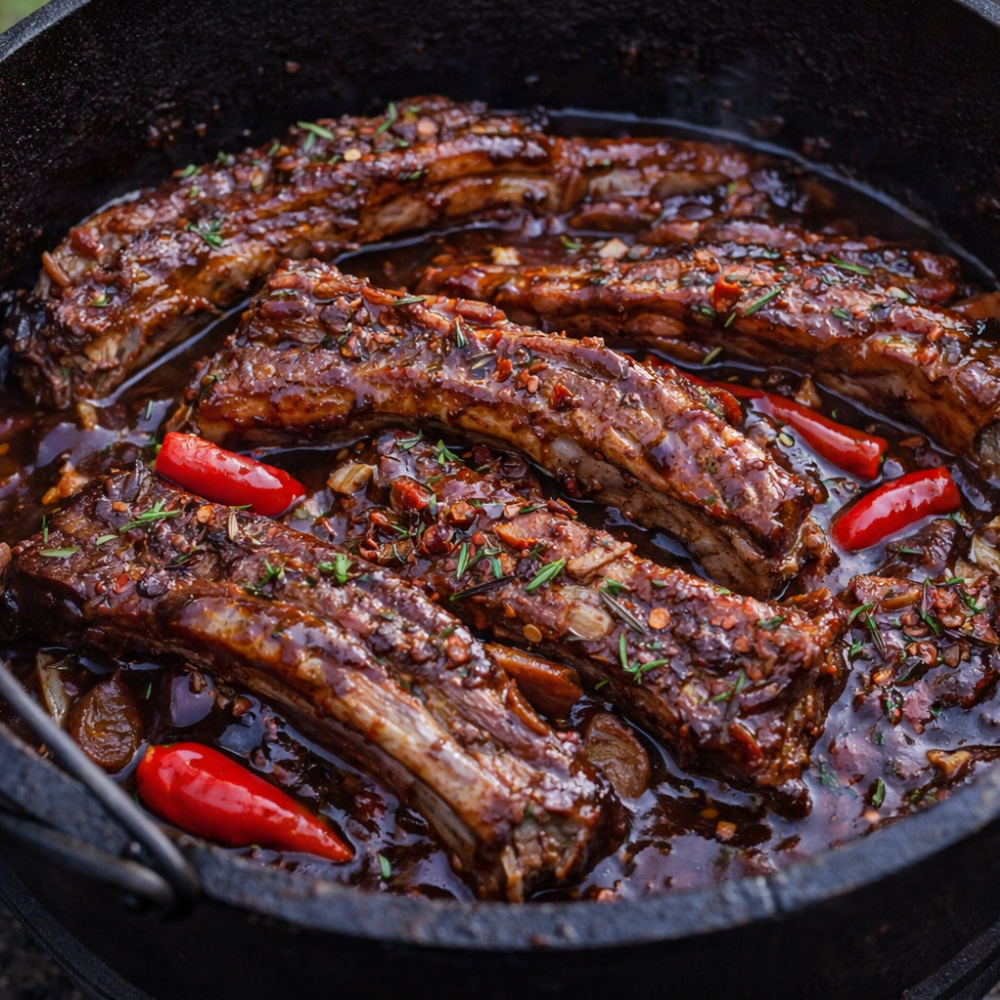 Spare Ribs aus dem Dutch Oven