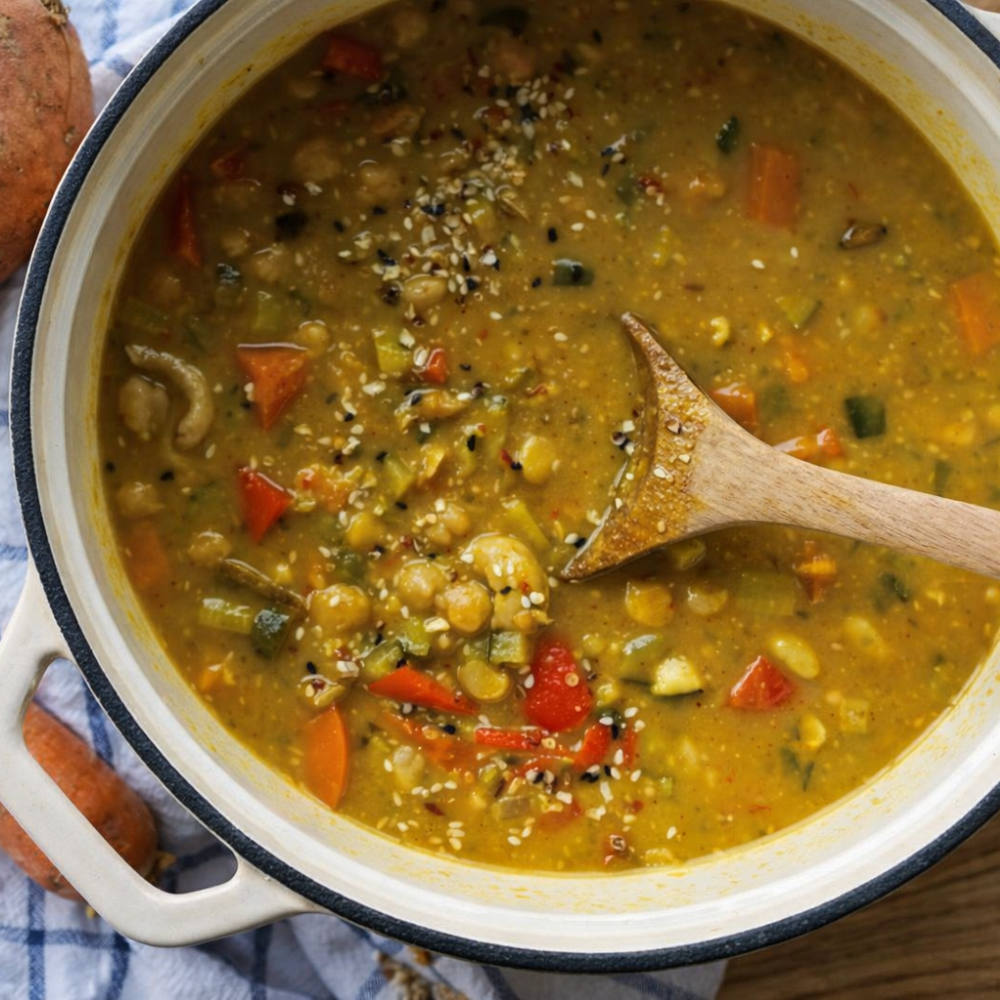 Thai-Curry mit Gemüse und Kokosmilch