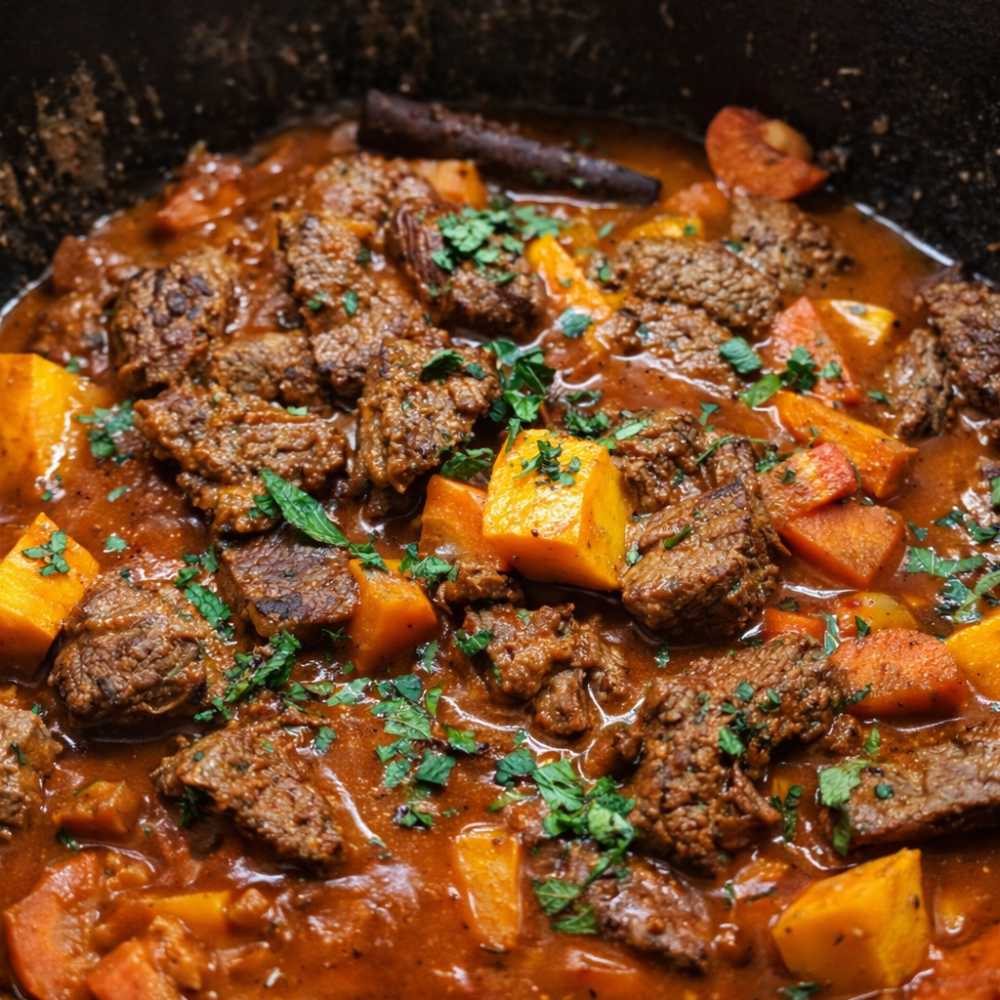 Vietnamesisches Gulasch aus dem Potjie – Bò Kho