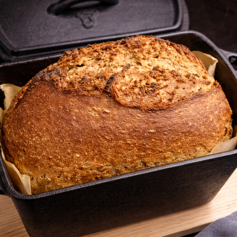 Schnelles Vollkornbrot aus dem Dutch Oven