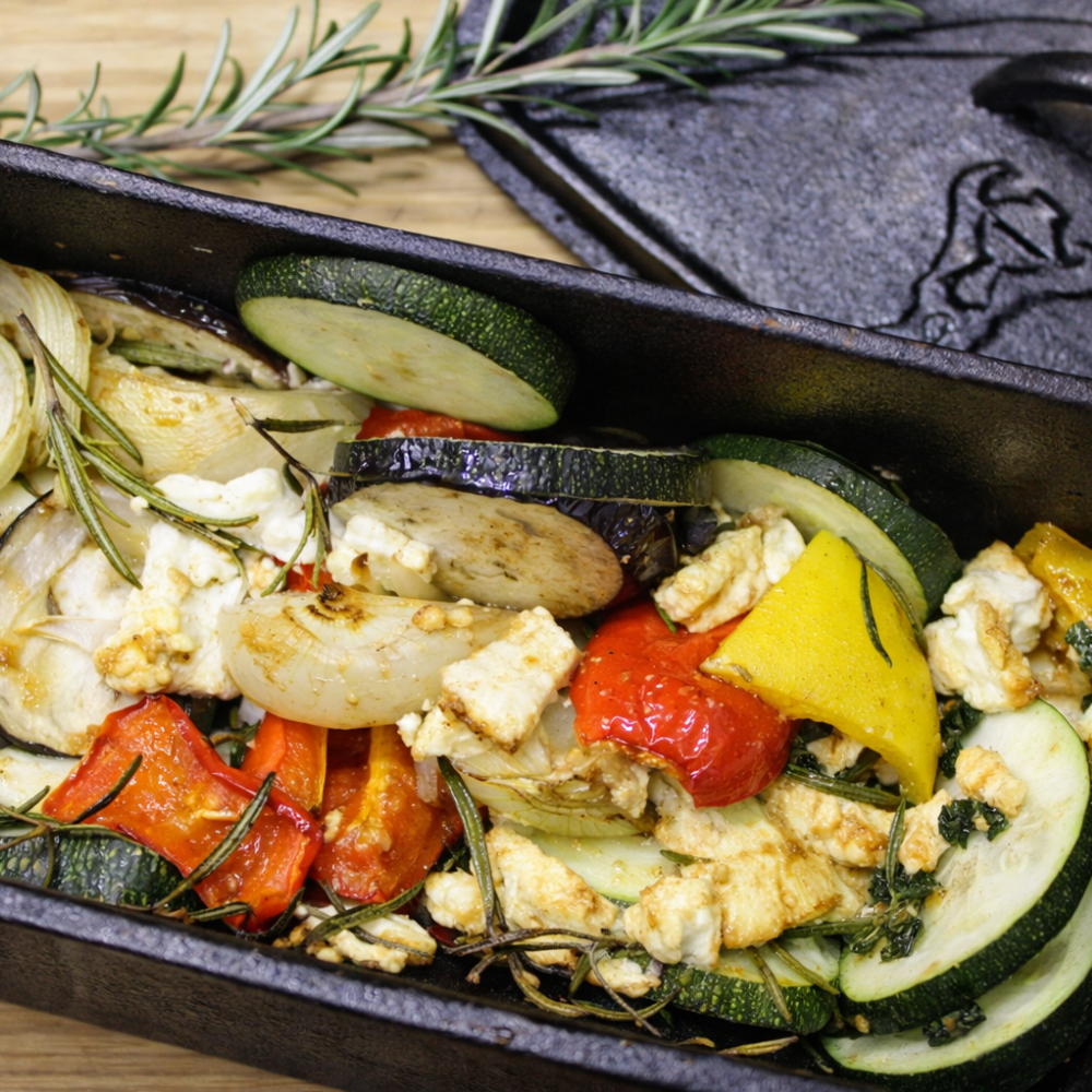 Zucchini-Auflauf aus dem Dutch Oven