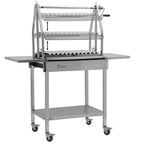 Asado Grill, 119 x 45 x 135 cm, Edelstahl, inkl. Seitenablagen
