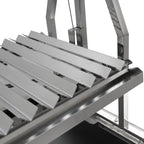Asado Grill, 119 x 45 x 135 cm, Edelstahl, inkl. Seitenablagen