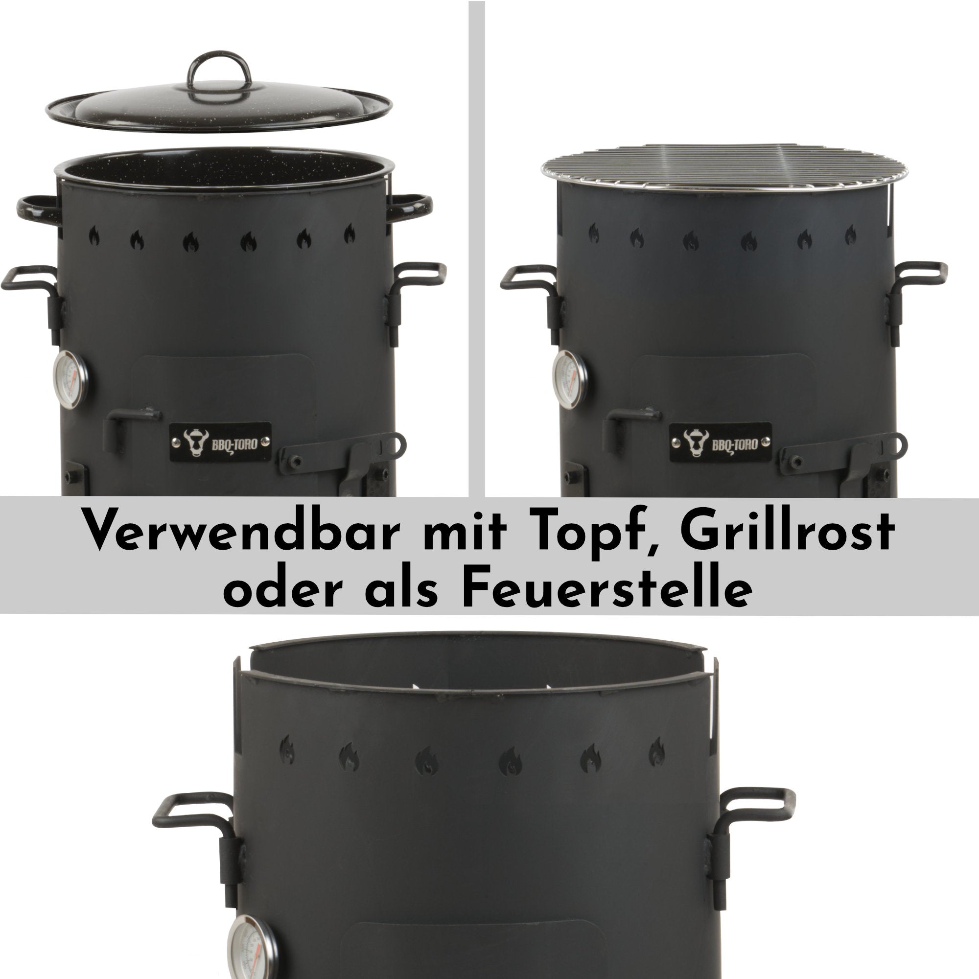 Eintopfofen Ø 29 cm, inkl. Topf und Grillrost