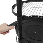 Brasero avec grille réglable en hauteur, Ø 50 cm