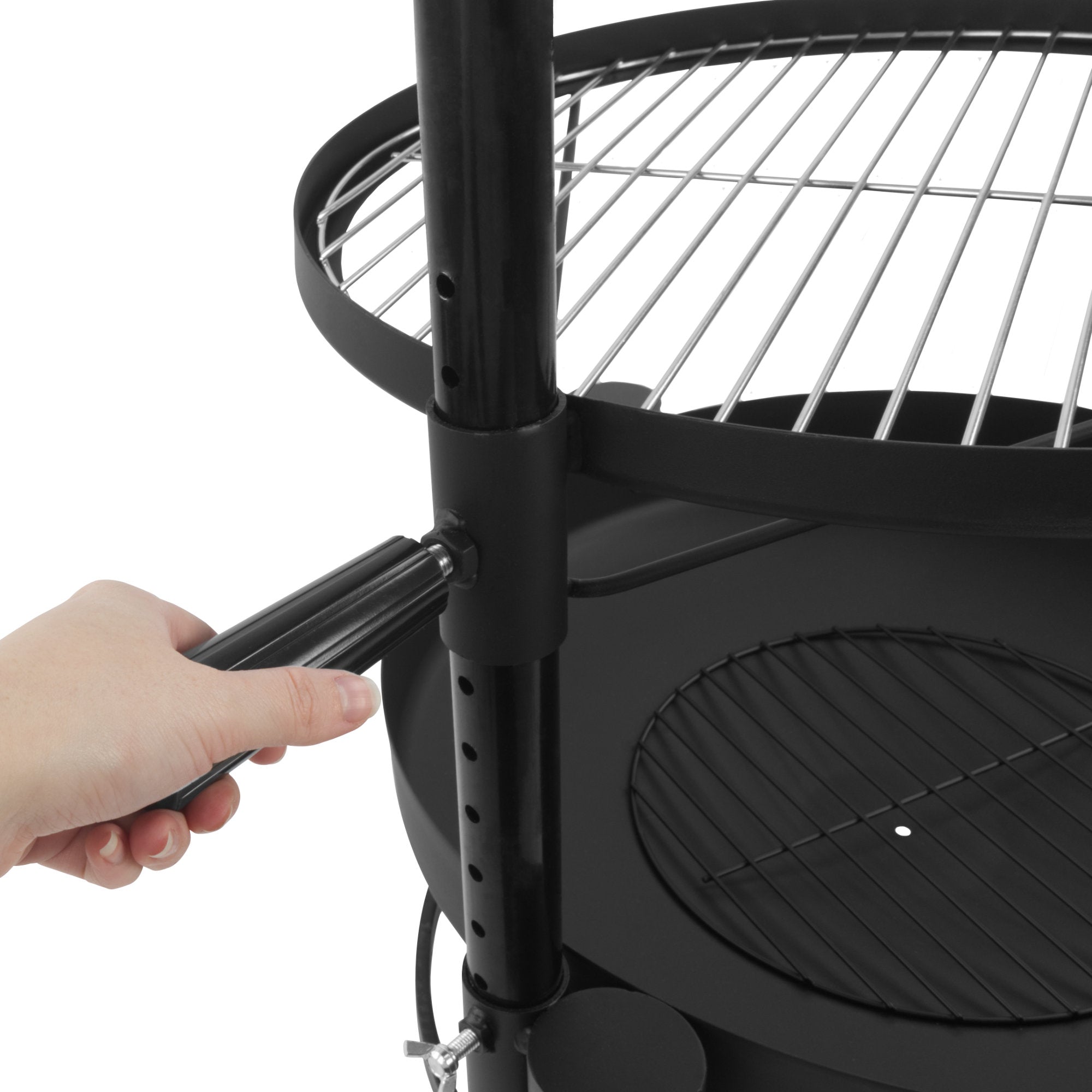 Brasero avec grille réglable en hauteur, Ø 50 cm