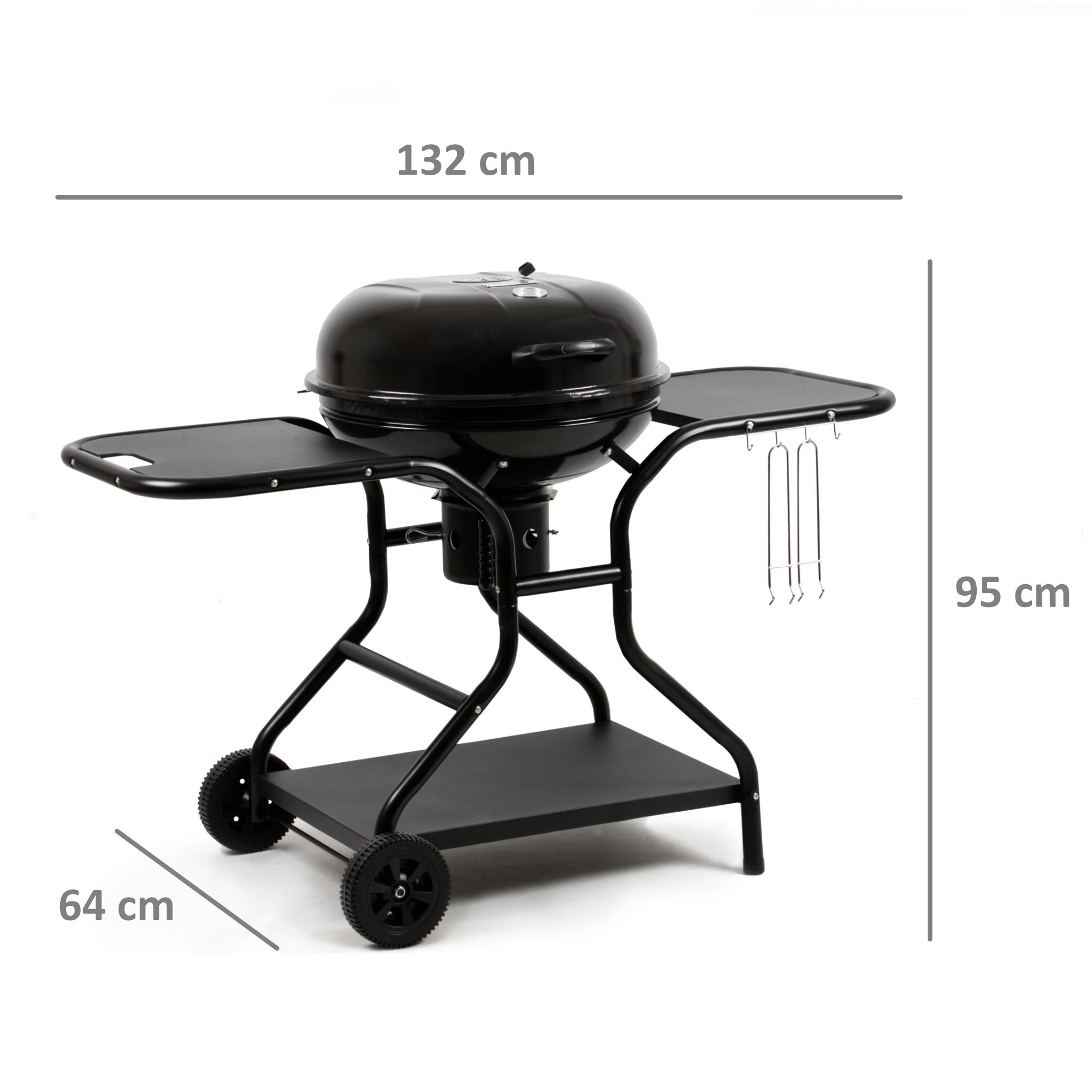 Kugelgrill, Ø 57 cm, inkl. Ablagefläche und Grillrostheber