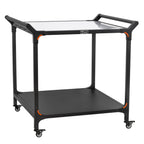 Grillwagen, schwarz, inkl. großer Arbeitsfläche