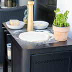 Chariot de barbecue, 95 x 50 x 80 cm, comprenant une grande surface de travail
