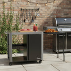 Chariot de barbecue, 95 x 50 x 80 cm, comprenant une grande surface de travail