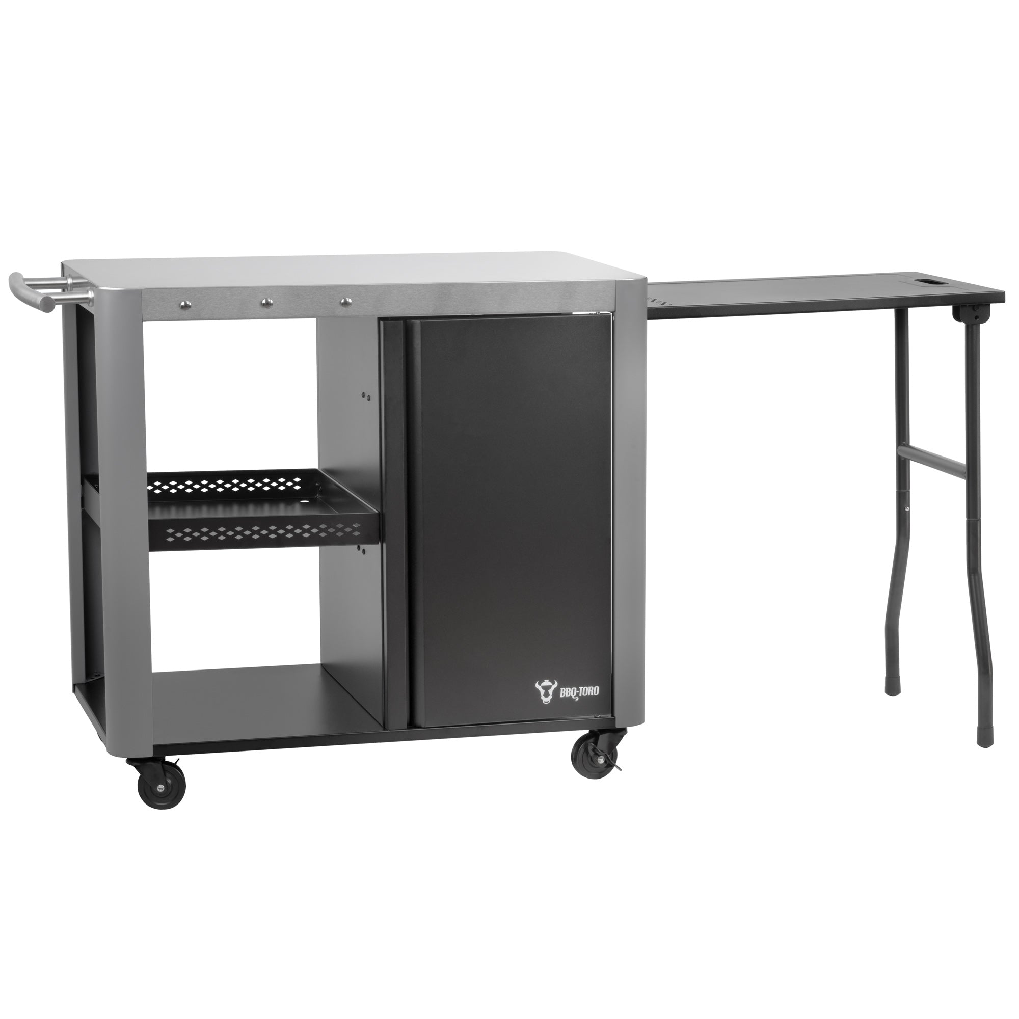 Chariot de barbecue, 95 x 50 x 80 cm, comprenant une grande surface de travail