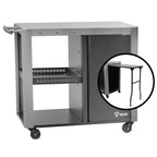 Chariot de barbecue, 95 x 50 x 80 cm, comprenant une grande surface de travail