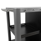 Chariot de barbecue, 95 x 50 x 80 cm, comprenant une grande surface de travail
