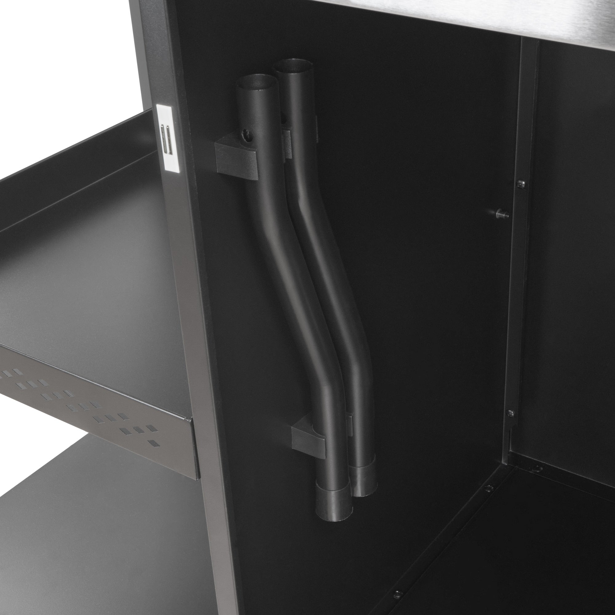 Chariot de barbecue, 95 x 50 x 80 cm, comprenant une grande surface de travail