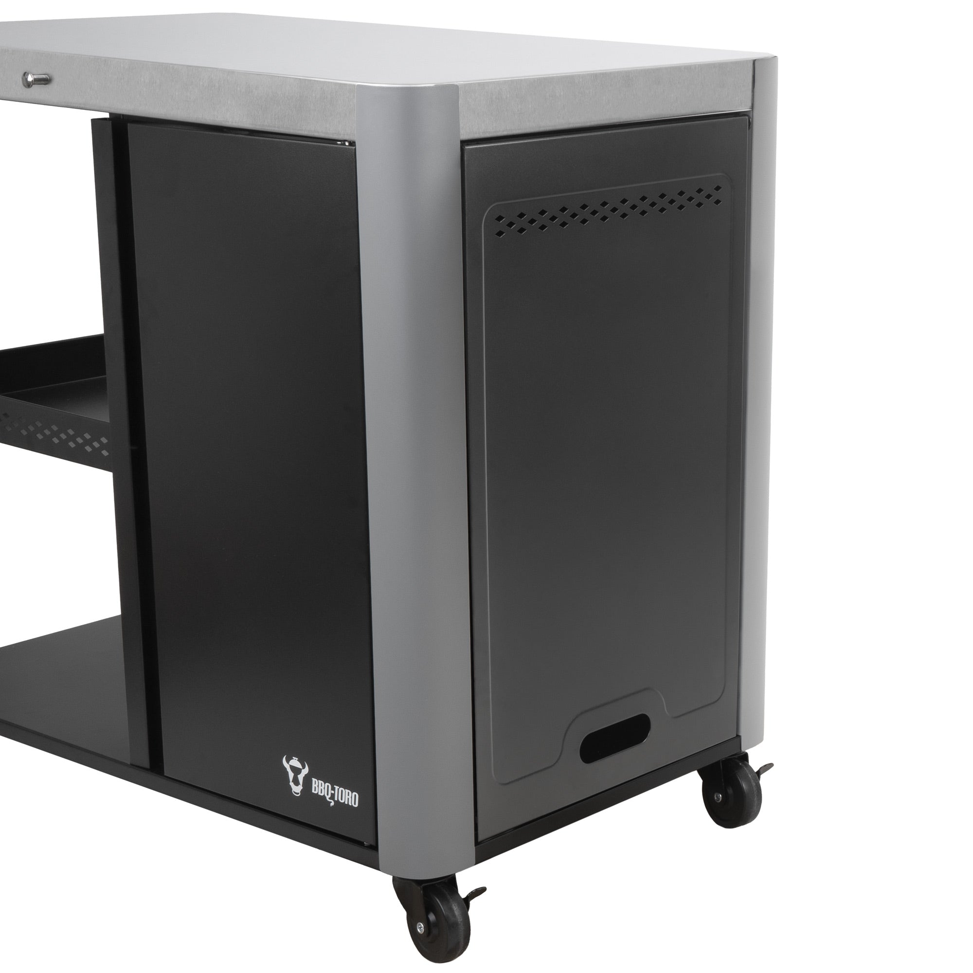 Chariot de barbecue, 95 x 50 x 80 cm, comprenant une grande surface de travail