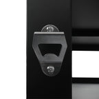 Chariot barbecue, noir, 125 x 57 x 104 cm, pare-vent inclus