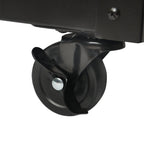 Grill cart, black, 95 x 50 x 90 cm, including large work surface
