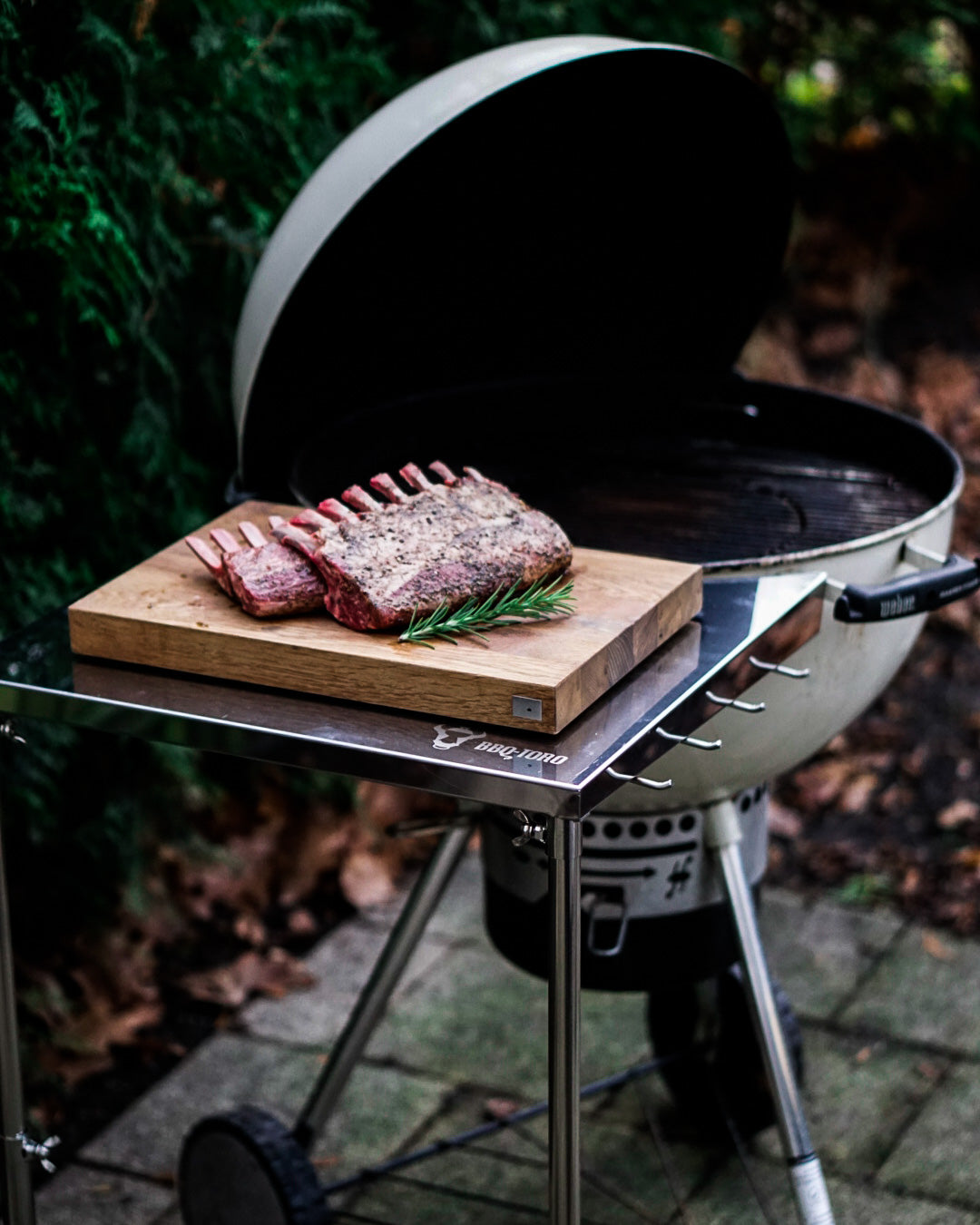 Beistelltisch, Edelstahl, für Ø 57 cm Kugelgrill