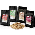 Räucherchips Set, 4 Sorten, à 400 g