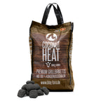 Briquettes de barbecue Coconut Heat, qualité supérieure, 100 % noix de coco