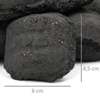Briquettes de barbecue Coconut Heat, qualité supérieure, 100 % noix de coco