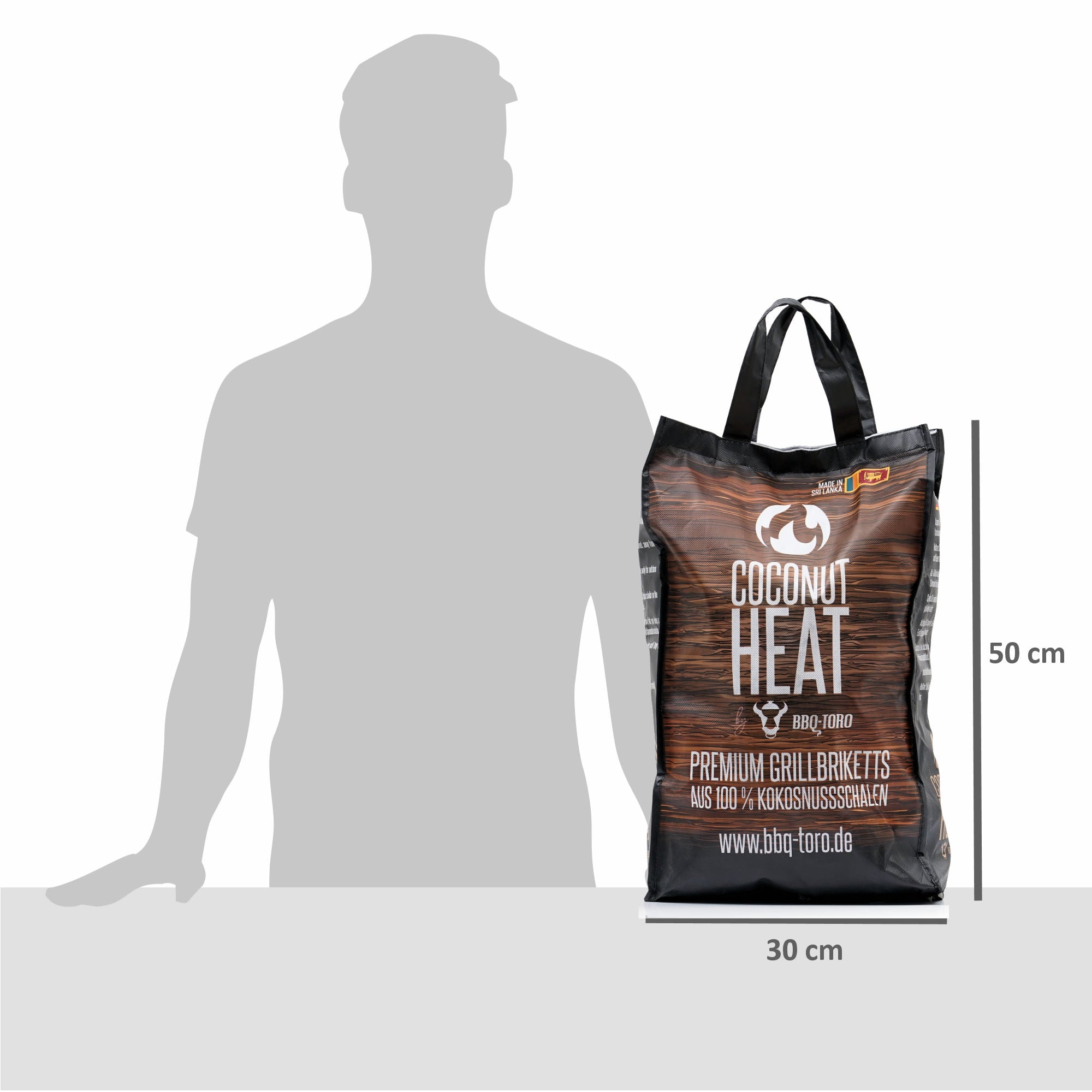 Briquettes de barbecue Coconut Heat, qualité supérieure, 100 % noix de coco