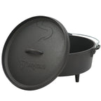 Dutch Oven, 6-piece set, cast iron, including wooden box