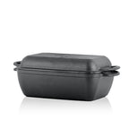 Plat à rôtir 2 en 1, 4,5 litres, en fonte, avec couvercle