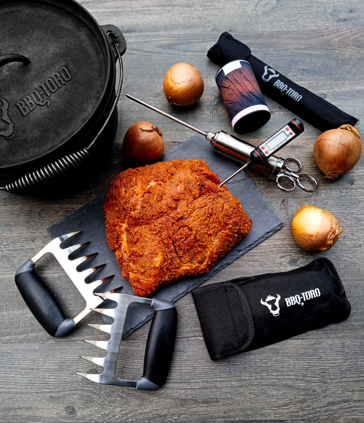 Dutch Oven, Starter Set 7-teilig, Gusseisen
