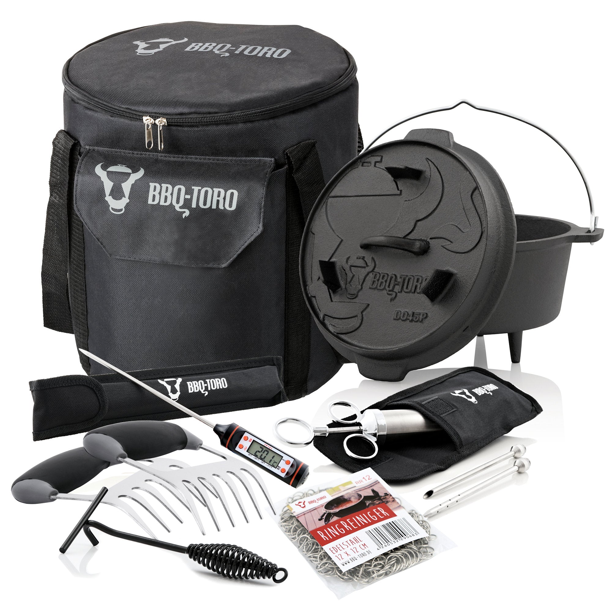 Dutch Oven, Starter Set 7-teilig, Gusseisen