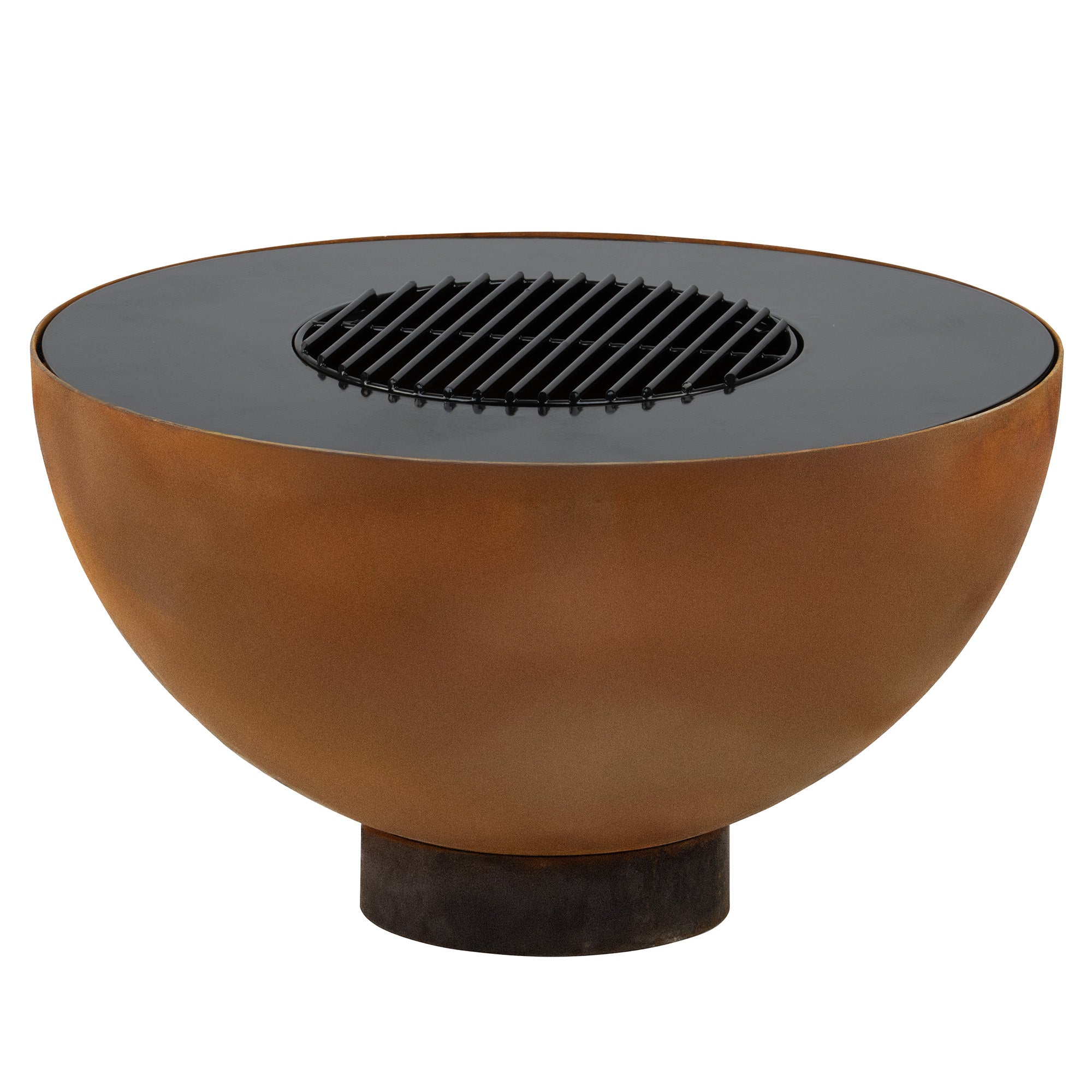 Brasero avec grille, Ø 60 cm, aspect rouille
