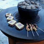 Fire bowl with grill ring, Ø 82 cm, steel