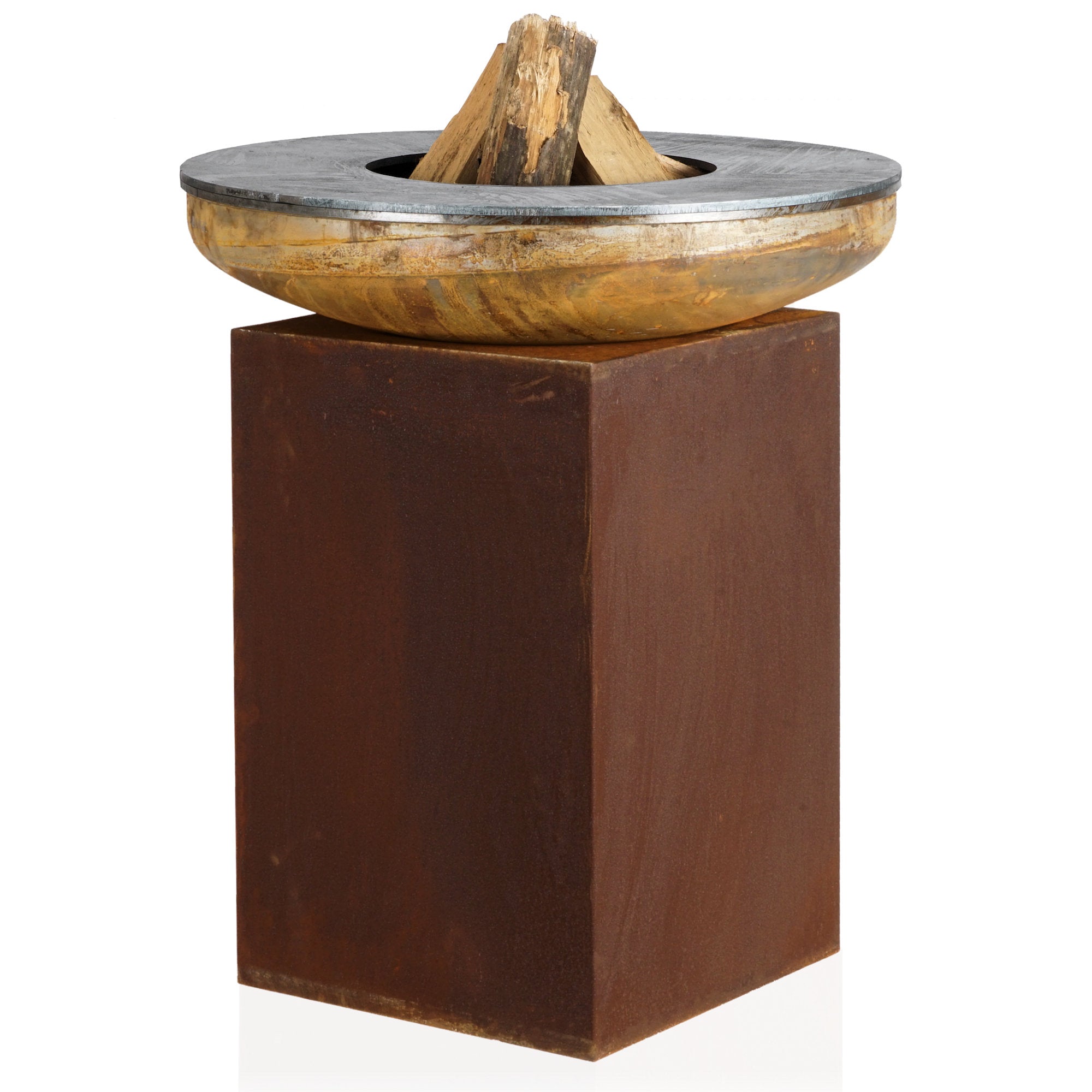 Fire bowl with grill ring, Ø 82 cm, steel