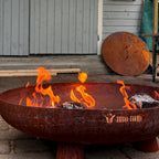 Fire bowl including lid, Ø 80 cm, tripod