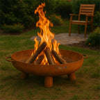 Fire bowl including lid, Ø 80 cm, tripod