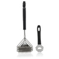 Grill brush, 2-piece set, ergonomic