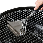 Grill brush, 2-piece set, ergonomic